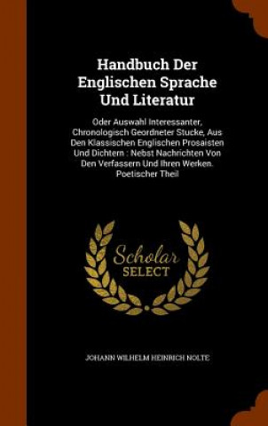 Kniha Handbuch Der Englischen Sprache Und Literatur 