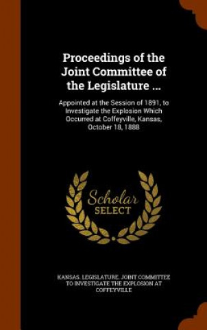 Livre Proceedings of the Joint Committee of the Legislature ... 