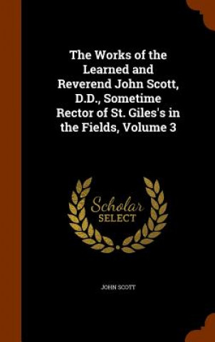 Kniha Works of the Learned and Reverend John Scott, D.D., Sometime Rector of St. Giles's in the Fields, Volume 3 Scott