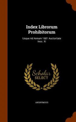 Carte Index Librorum Prohibitorum Anonymous