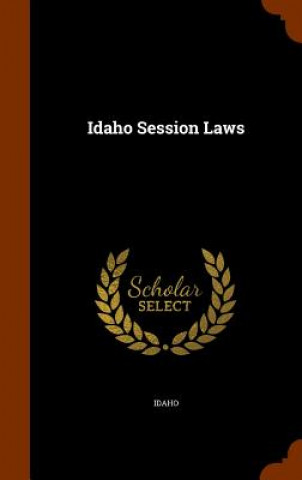 Książka Idaho Session Laws Idaho