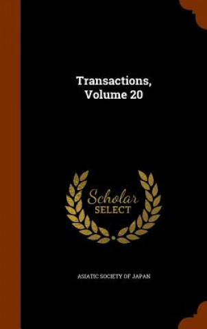 Kniha Transactions, Volume 20 