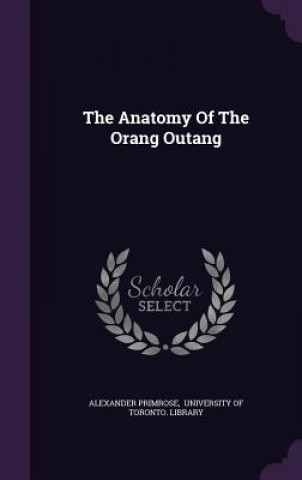 Kniha Anatomy of the Orang Outang Alexander Primrose