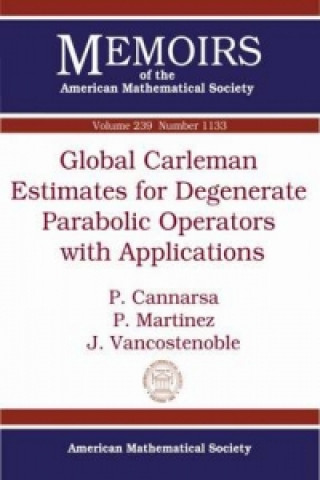 Kniha Global Carleman Estimates for Degenerate Parabolic Operators with Applications Piermarco Cannarsa