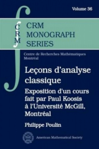 Kniha Lecons d'Analyse Classique Philippe Poulin