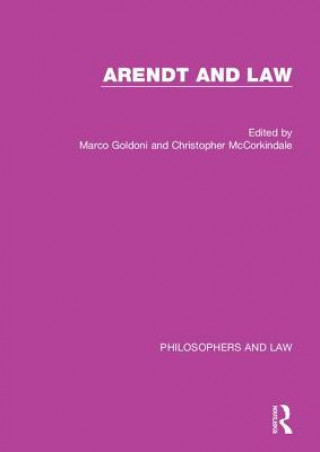 Knjiga Arendt and Law Marco Goldoni