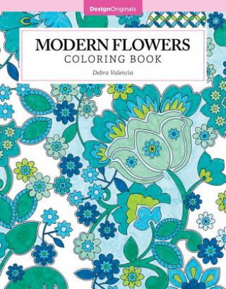 Книга Modern Flowers Coloring Book Debra Valencia