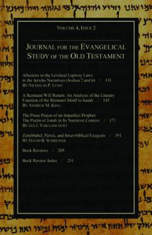 Könyv Journal for the Evangelical Study of the Old Testament, 4.2 Stephen Andrews