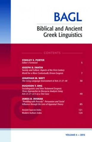 Livre Biblical and Ancient Greek Linguistics, Volume 4 Matthew Brook O'Donnell