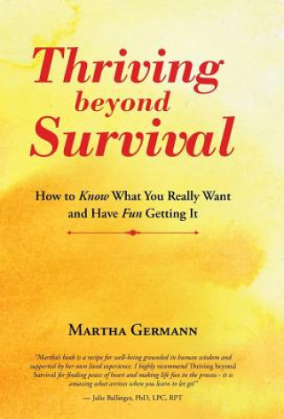 Kniha Thriving beyond Survival Martha Germann