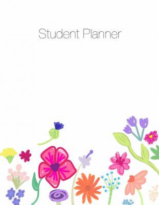 Carte Student Planner, Organizer, Agenda, Notes, 8.5 x 11, Undated, Week at a Glance, Month at a Glance, 146 pages April Chloe Terrazas