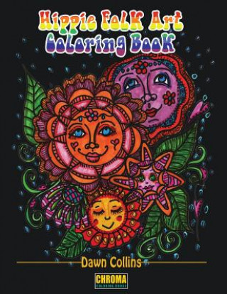Book Hippie Folk Art Coloring Book 
