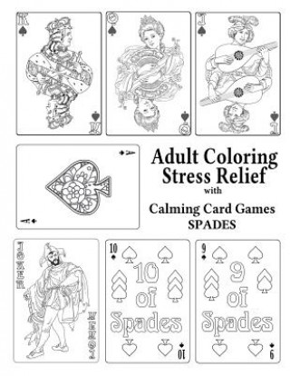 Kniha Adult Coloring Stress Relief with Calming Card Games 