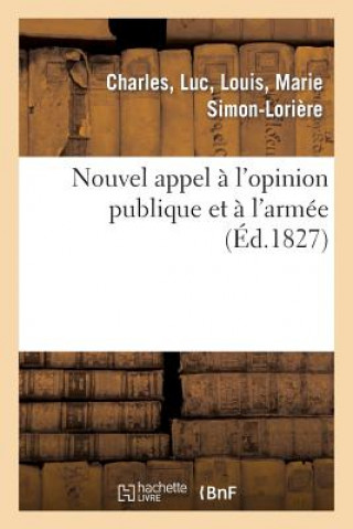 Książka Nouvel Appel A l'Opinion Publique Et A l'Armee Simon-Loriere-C