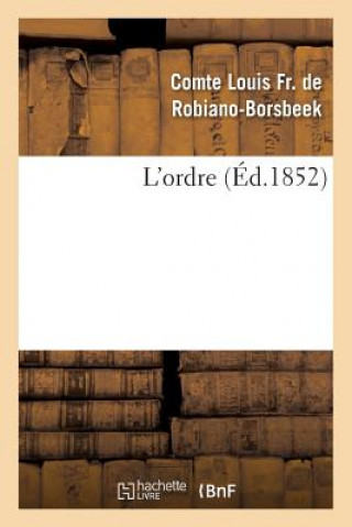 Könyv L'Ordre De Robiano De Borsbeek-L