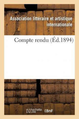 Kniha Compte Rendu Association Litteraire