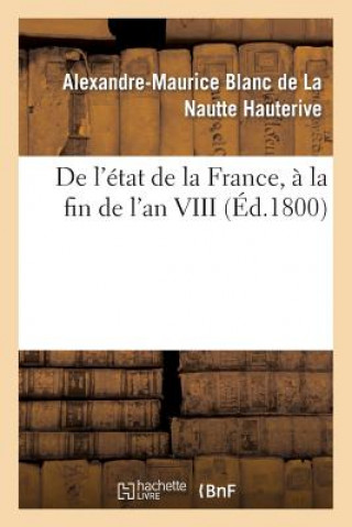 Kniha de l'Etat de la France, A La Fin de l'An VIII Hauterive-A-M