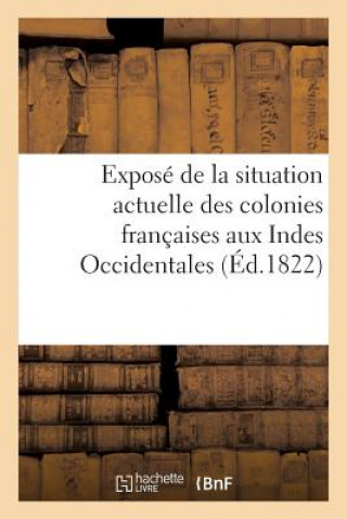 Carte Expose de la Situation Actuelle Des Colonies Francaises Aux Indes Occidentales (Ed.1822) Sans Auteur