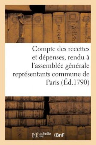 Carte Compte Des Recettes Et Depenses, Rendu A l'Assemblee Generale Des Representants Commune de Paris Sans Auteur
