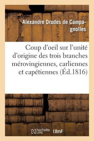 Kniha Coup d'Oeil Sur l'Unite d'Origine Des Trois Branches Merovingiennes, Carliennes Et Capetiennes Drudes De Campagnolles