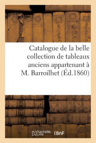 Carte Catalogue de la Belle Collection de Tableaux Anciens Appartenant A M. Barroilhet Sans Auteur