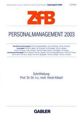 Carte Personalmanagement 2003 Horst Albach