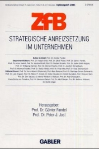 Könyv Strategische Anreizsetzung im Unternehmen Günter Fandel