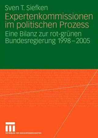 Книга Expertenkommissionen im politischen Prozess Sven Siefken