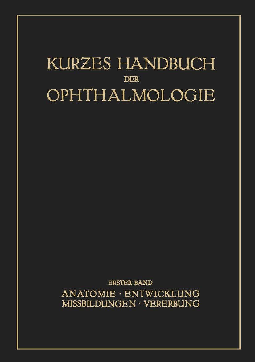 Kniha Kurzes Handbuch der Ophtalmologie A. Brückner