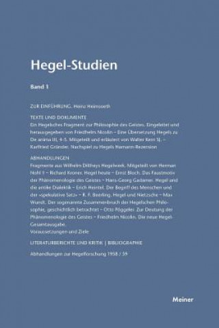 Książka Hegel-Studien / Hegel-Studien Band 1 (1961) Friedhelm Nicolin