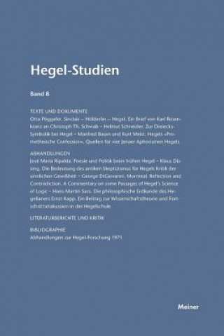 Kniha Hegel-Studien / Hegel-Studien Band 8 (1973) Friedhelm Nicolin