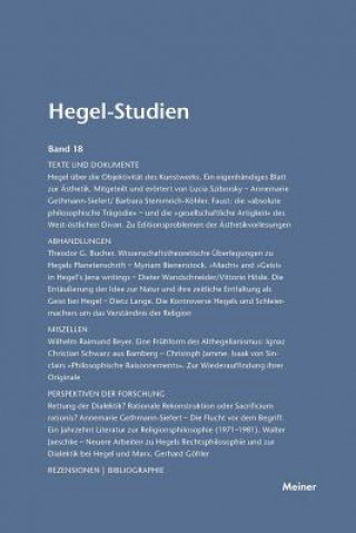 Carte Hegel-Studien / Hegel-Studien Band 18 (1983) Friedhelm Nicolin
