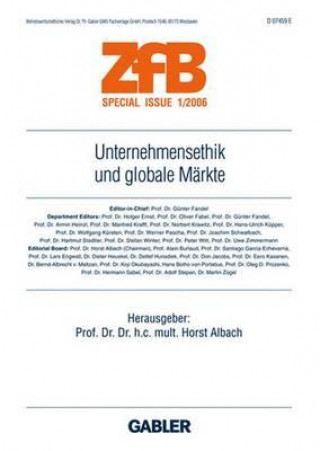 Carte Unternehmensethik und globale Markte Horst Albach