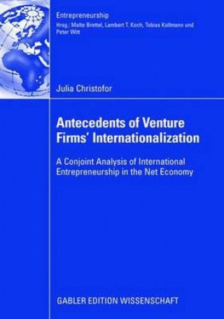 Kniha Antecedents of Venture Firms' Internationalization Julia Christofor