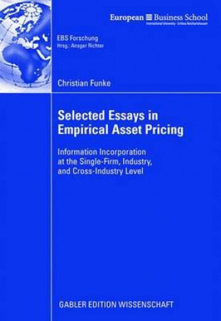 Könyv Selected Essays in Empirical Asset Pricing Christian Funke