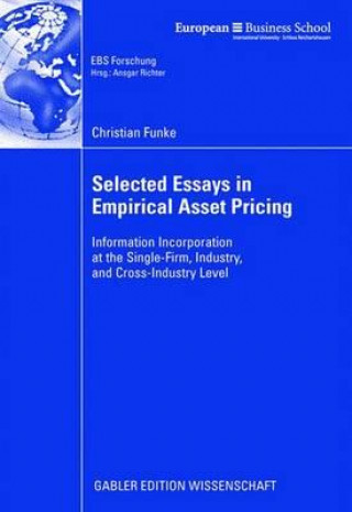 Książka Selected Essays in Empirical Asset Pricing Christian Funke