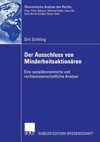 Knjiga Der Ausschluss Von Minderheitsaktionaren Dirk Schilling