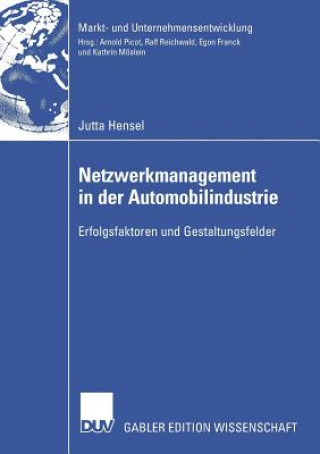 Book Netzwerkmanagement in Der Automobilindustrie Jutta Hensel