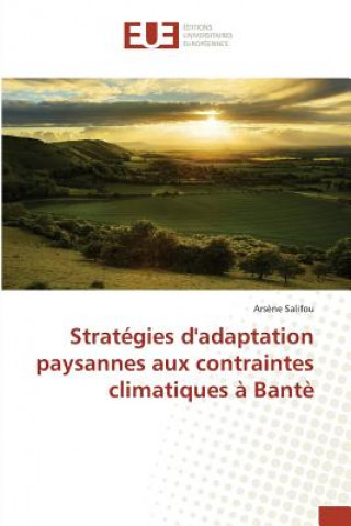 Книга Strategies Dadaptation Paysannes Aux Contraintes Climatiques A Bante Salifou Arsene