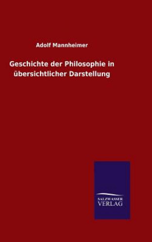 Carte Geschichte der Philosophie in ubersichtlicher Darstellung Adolf Mannheimer