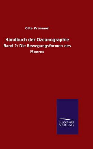 Libro Handbuch der Ozeanographie Otto Krummel