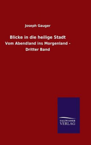 Knjiga Blicke in die heilige Stadt Joseph Gauger