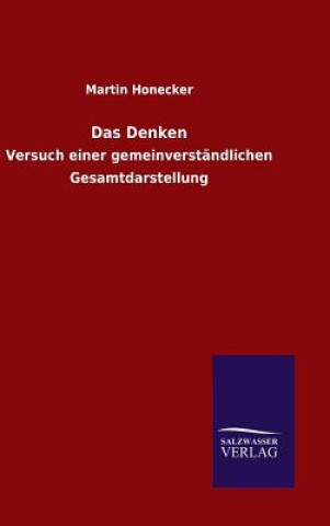 Kniha Das Denken Martin Honecker