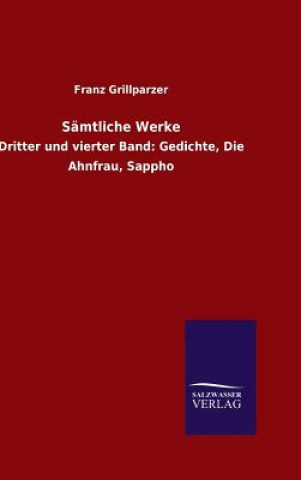 Carte Samtliche Werke Franz Grillparzer
