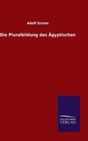 Kniha Die Pluralbildung des AEgyptischen Professor Adolf Erman