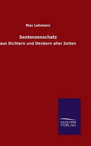 Kniha Sentenzenschatz Max Lehmann