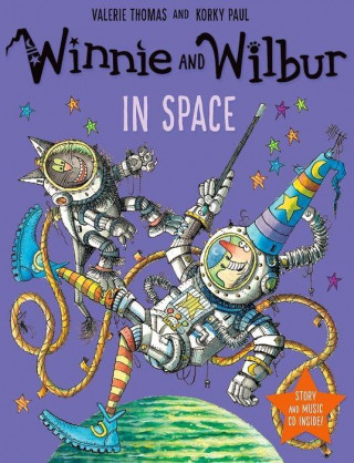 Kniha Winnie and Wilbur in Space with audio CD Valerie Thomas