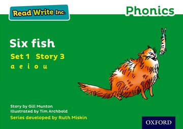 Carte Read Write Inc. Phonics: Green Set 1 Storybook 3 Six Fish Gill Munton
