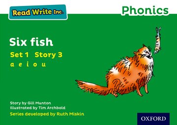 Book Read Write Inc. Phonics: Green Set 1 Storybook 3 Six Fish Gill Munton