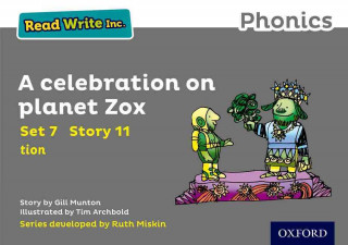 Livre Read Write Inc. Phonics: Grey Set 7 Storybook 11 A Celebration on Planet Zox Gill Munton